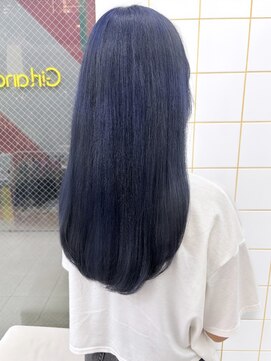 ガーランド(Girland) 【girland】Blue color/韓国風/レイヤーカット