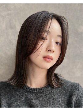 ロット 横浜(lot) ハッシュボブ×髪質改善×ワンレン×暗めカラー[横浜駅]