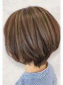 30代40代春色◎ひし形ショートボブ