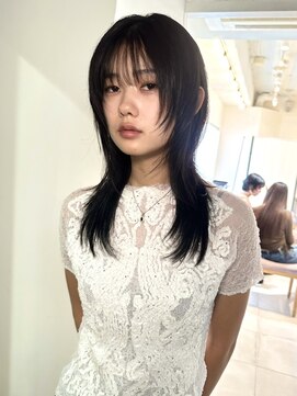 シータ(sheta) 【表参道sheta中澤】黒髪小顔クラゲヘアーオリーブグレー