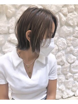 モアナ バイ ヘッドライト 宜野湾店(Moana by HEADLIGHT) Moana【宜野湾】#耳掛けボブ#ハイライト#ベージュカラー