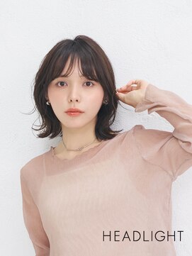ソーエン バイ ヘッドライト 九大学研都市店(soen by HEADLIGHT) ミディアムレイヤーカットオリーブグレーチョコレートブラウン