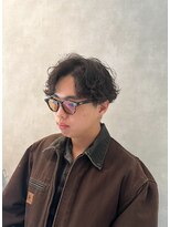 メンズサロン ルーブ 新潟(メンズサロンLOOB)&nbsp;刈り上げセンターパートフェザーパーマツーブロック