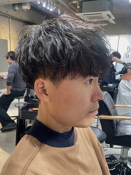 ブルニール 心斎橋(BLEUNIR) シャドウパーマ　メンズ　30代　ビジネスパーマ　ツーブロック