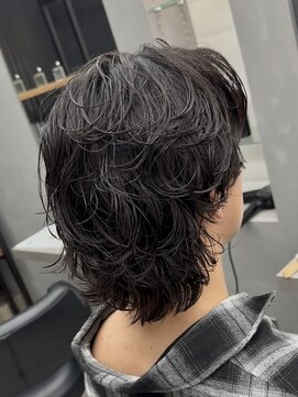 オーバルバイアピッシュ(OVARL by apish) サーフカールニュアンスサーフカールウルフロン毛ミディアム