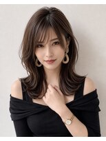 エル(LE)&nbsp;ミルクティーブロンドワンホンレイヤーダークブルー