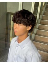クレア 下北沢(CREA) men's/リバースセンターパート/ニュアンスウルフ/下北沢