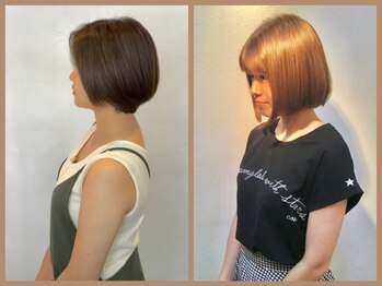 ヘアーデザイン アブー(hair design A BOO)の写真/360°どこから見てもきれいなシルエットに★乾かすだけでまとまるから毎日のセットも自分で簡単に再現！