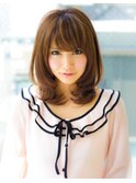 《AFLOATディル裕二朗》顔周り包み込む小顔ナチュラルパーマヘア