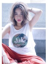 シエナ 渋谷(Siena)&nbsp;ミディアムボブ抜け感ベージュカラー