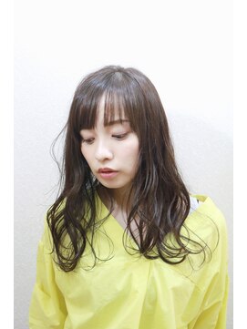 アグランテトラ 野田阪神店(a Gland tetra) 軽めバング×軽い前髪　ふわゆる無造作ウェーブ　20・30・40代