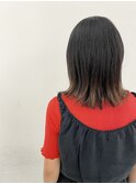 大人ミディアム×ストレートパーマ