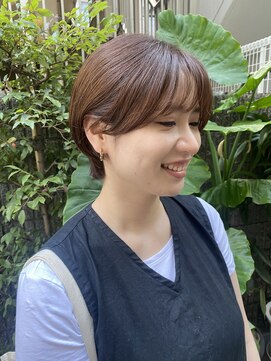 エル 横浜(eL) マッシュショート×ピンクブラウン