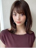 大人かわいい似合わせカット/こなれミディ/美髪/くびれヘア/新宿