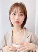 小顔ボブ 耳かけボブスタイル【横浜】w