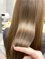 ヴィア(via) ミルキーベージュ×髪質改善トリートメント