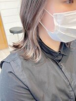 ネオリーブ アンド 渋谷店(Neolive &)&nbsp;斜めバング/グレージュカラー/シルキーベージュ/韓国/渋谷