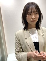 ロンドネートゥル 新潟(Lond naitre)&nbsp;ミディアムレイヤーボブグレーベージュ［新潟/万代］