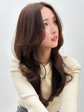 ラフィス ヘアー エルア 武庫之荘店(La fith hair elua) 【La fith】マロングレージュ×カーテンバング