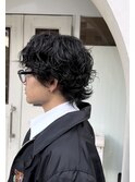 常田大希さん風パーマ