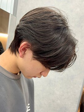 エルマーク 梅田(L-MARK) センターパートニュアンスパーマ韓国カルマパーマコンマヘア