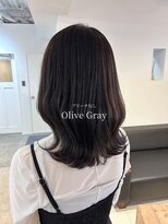 シー.(SHE.)&nbsp;【ブリーチなし】オリーブグレー