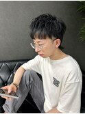 【中華ヘア・ツーブロックマッシュウルフ】
