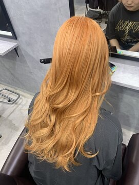 グラッジ 池袋(GLADGE) オレンジカラー、ブリーチカラー、ダブルカラー