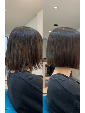 アメイズトーキョー 札幌大通(Amaz! tokyo) 小顔ネビージュワンレン/縮毛矯正/髪質改善/ツヤ髪/くせ毛