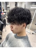 マッシュパーマ／ツイストスパイラルパーマ／メンズカット