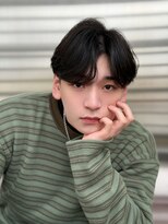 ジーナ 天神(Zina)&nbsp;カルマパーマ/ブルーブラック 【メンズサロンZina 天神】