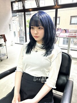 ゲームバイアランスミシー 心斎橋(GAME by Alan Smithee) ハッシュカット/ネイビーブルー