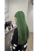ハイトーングリーン/ブリーチカラー/ケアブリーチ