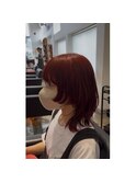 ブリーチなしWカラー×ウルフ