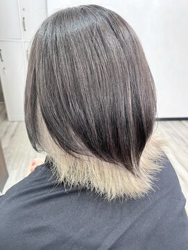 ベルヘアーデザイン 堺東(Belle hair Design) ハッシュカットレイヤーカットインナーカラーイルミナカラー堺東