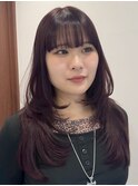 ブリーチハイライト髪質改善ダブルカラーレイヤーカット