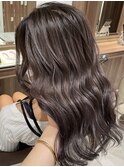 大人レイヤーカット白髪ぼかし脱白髪染め40代50代60代