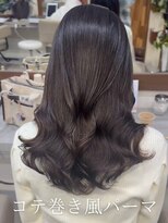 アミー 池袋(Ammy)&nbsp;根本の癖も解決！矯正×コテ巻き風パーマ