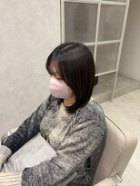 レイネ 人形町(Rayne') 着物ヘア/大人ガーリー/ダークアッシュ/似合わせカット/人形町