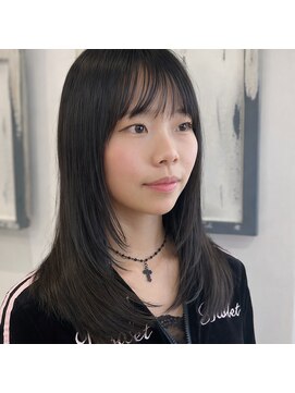 タイム(Time) 前髪×顔まわりレイヤー 小顔ロング
