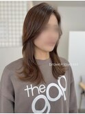 ワンカールで盛れるレイヤー×ブラウンカラー