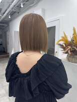 シー 自由が丘(sii.)&nbsp;切りっぱなしボブ/ぱつっとミニボブ/ベージュカラー