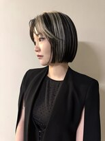 イェン(Yen.) レイヤーボブデザインカラーハイライトカラーミックスカラー