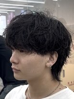 メンズサロン ノード 栄(men’s salon NODE)&nbsp;シャドウパーマ波巻きスパイラルパーマウルフパーマ名古屋駅栄駅