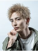 ベリショスパイキーショートべリーショートアップバングメンズ