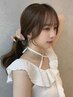 前髪カット+韓国風顔周りカット+カラー+１stepトリートメント