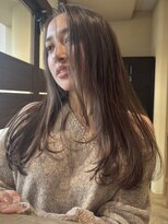 チャコレ パーチ 北千住店(Chacolle perch)&nbsp;レイヤーカット×ブリーチなしミルクティーベージュ