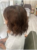 くせ毛を生かしたゆるふわパーマ