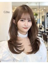 コート 表参道(Cote)&nbsp;美髪レイヤーカット/顔まわりレイヤー/ストレートロングレイヤー