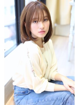 ジルバイジアン(JILL by GIEN) ナチュラルボブ モーブカラー